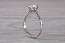 Load image into Gallery viewer, One carat Platinum Diamond Solitaire, set in six Claw Ring, Simple and Elegant Solitaire