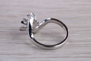 Two Half carat Moissanite Diamond Statement Ring