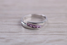 Load image into Gallery viewer, Pink Topaz set White Gold Ring