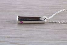 Load image into Gallery viewer, Ruby set Silver Necklace