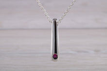 Load image into Gallery viewer, Ruby set Silver Necklace