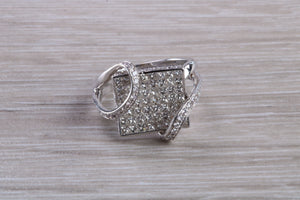 Natural Diamond set ladies Cocktail ring. natural diamonds and 18ct gold. Dress, cocktail, anniversary,statement ring. Perfect Gift idea