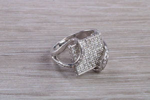 Natural Diamond set ladies Cocktail ring. natural diamonds and 18ct gold. Dress, cocktail, anniversary,statement ring. Perfect Gift idea