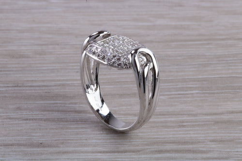Natural Diamond set ladies Cocktail ring. natural diamonds and 18ct gold. Dress, cocktail, anniversary,statement ring. Perfect Gift idea