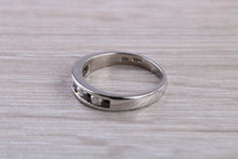 Load image into Gallery viewer, Black and White Diamond set White Gold Eternity Ring