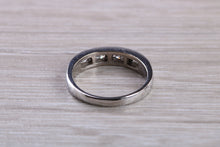 Load image into Gallery viewer, Black and White Diamond set White Gold Eternity Ring