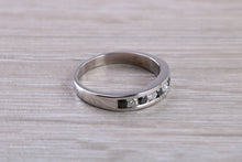 Load image into Gallery viewer, Black and White Diamond set White Gold Eternity Ring