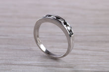 Load image into Gallery viewer, Black and White Diamond set White Gold Eternity Ring