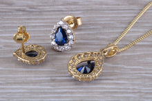 Load image into Gallery viewer, 9ct Yellow Gold Earrings and Matching Necklace