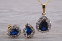Load image into Gallery viewer, 9ct Yellow Gold Earrings and Matching Necklace