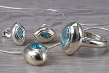 Load image into Gallery viewer, Natural Blue Topaz Full Jewellery Gift Set