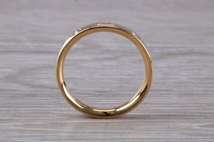 Baguette and Round cut Diamond set 18ct Yellow Gold Ring