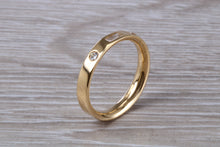Load image into Gallery viewer, Baguette and Round cut Diamond set 18ct Yellow Gold Ring
