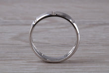 Load image into Gallery viewer, 5 mm Wide Diamond set 18ct White Gold Wedding Band