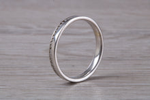 Load image into Gallery viewer, Full Circle Diamond set 3mm Wide White Gold Band