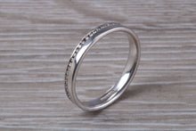 Load image into Gallery viewer, Full Circle Diamond set 3mm Wide White Gold Band