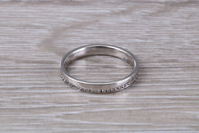 Load image into Gallery viewer, Full Circle Diamond set 3mm Wide White Gold Band