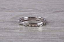 Load image into Gallery viewer, Full Circle Diamond set 3mm Wide White Gold Band