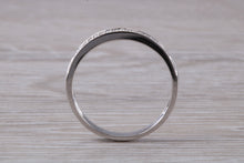 Load image into Gallery viewer, Two Rows of Natural Diamonds set 18ct White Gold Band