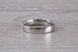 Double row Diamond set Band