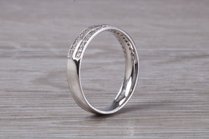 Double row Diamond set Band