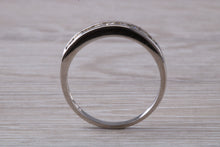Load image into Gallery viewer, Traditional Princess cut Diamond set 18ct White Gold Eternity Ring
