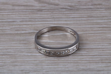 Load image into Gallery viewer, Traditional Princess cut Diamond set 18ct White Gold Eternity Ring