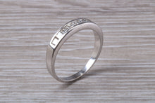 Load image into Gallery viewer, Traditional Princess cut Diamond set 18ct White Gold Eternity Ring