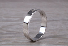 Load image into Gallery viewer, 4 mm wide Diamond set 18ct White Gold Wedding Band
