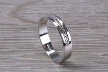 Load image into Gallery viewer, 4 mm wide Diamond set 18ct White Gold Wedding Band