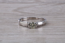 Load image into Gallery viewer, Round cut Diamond set 18ct White Gold Solitaire