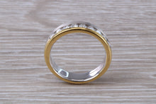 Load image into Gallery viewer, 5 mm Wide Two Tone 18ct Gold Diamond set Band