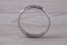 Load image into Gallery viewer, 4 mm Wide Diamond Set White Gold Wedding Ring
