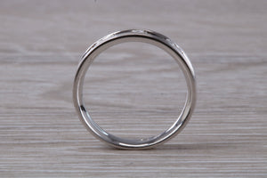 Princess cut Diamond set 18ct White Gold Band