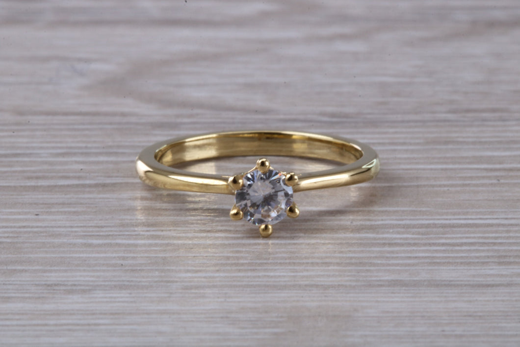 Dainty and Petite Half carat Moissanite Diamond Solitaire
