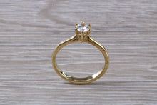 Load image into Gallery viewer, Dainty and Petite Half carat Moissanite Diamond Solitaire