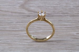 Dainty and Petite Half carat Moissanite Diamond Solitaire