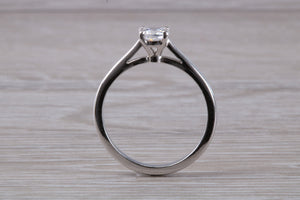 Classic Half carat Natural Certified Diamond set Platinum Solitaire