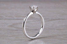 Load image into Gallery viewer, 0.73 carat Certified Natural Diamond set Classic Platinum Solitaire