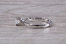 Load image into Gallery viewer, 0.73 carat Certified Natural Diamond set Classic Platinum Solitaire