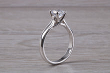 Load image into Gallery viewer, Chunky Platinum One carat Moissanite Diamond Solitaire