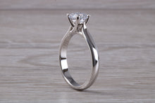 Load image into Gallery viewer, Chunky Platinum One carat Moissanite Diamond Solitaire