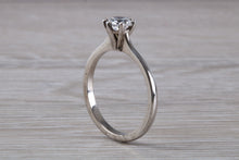 Load image into Gallery viewer, Petite Hlaf carat Moissanite Diamond set Solitaire