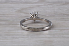 Load image into Gallery viewer, Petite Hlaf carat Moissanite Diamond set Solitaire