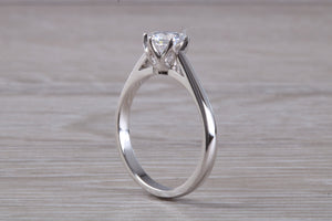 D Internally Flawless Half carat Diamond set Tulip Flower solitaire