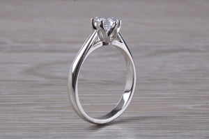 D Internally Flawless Half carat Diamond set Tulip Flower solitaire