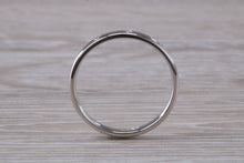 Load image into Gallery viewer, Platinum Diamond Band set with three Round cut Diamonds