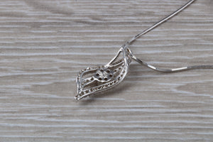 Dressy Diamond set 18ct White Gold Necklace