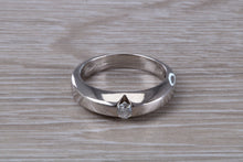Load image into Gallery viewer, Chunky Diamond set 18ct White Gold Ring