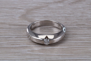 Chunky Diamond set 18ct White Gold Ring